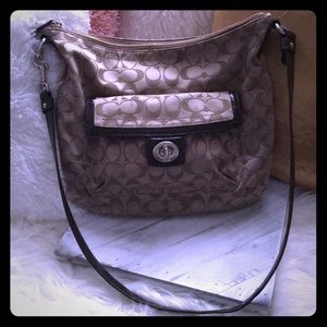 This is a coach purse. It is in good shape still.